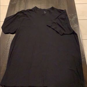 Large Stafford Black Plain Crew Neck T-Shirt